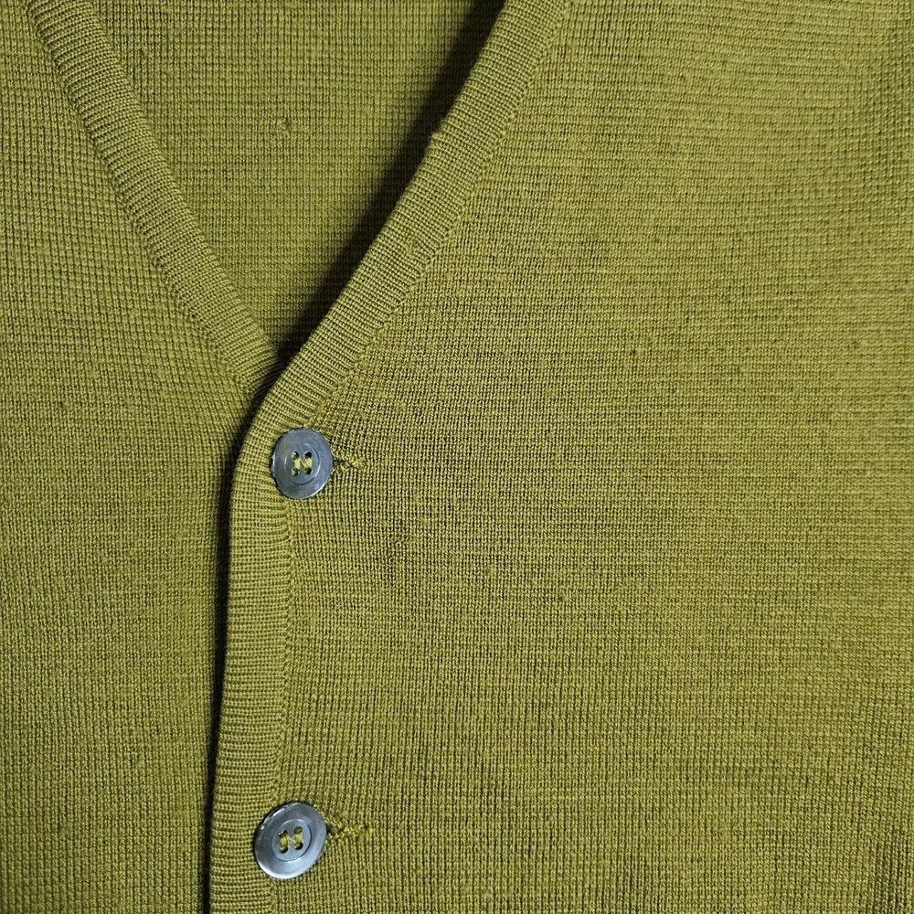 Smiths Womens‎ Vest Medium Wool Green Made In Italy